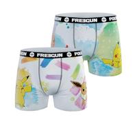 FREEGUN Boxer Enfant Lapins Crétins, Caleçon Garçon Ultra-Doux, Respirant & Confortable (Lot de 2), Blanc Taille 5 Ans/6 Ans
