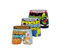 FREEGUN Boxer Enfant Looney Tunes, Caleçon Garçon Bugs Bunny, Titi et Grosminet (Lot de 3) 6 Ans/8 Ans