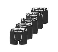 FREEGUN Boxer Enfant Microfibre, Caleçon Garçon Doux et Respirant (Lot de 5), Noir, Blanc, Taille 10/12 Ans