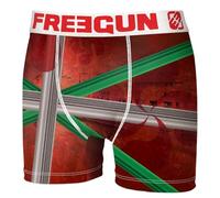 FREEGUN Boxer Enfant Microfibre thème Pays Basque (FR/ES, Âge, 6 Ans, Taille Normale, Baiona)