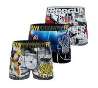 FREEGUN Boxer Enfant Sport, Caleçon Garçon Respirant, Confortable et Doux (Lot de 3) 8 ans/10 Ans