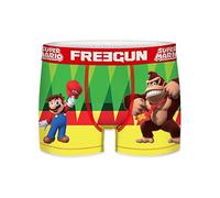 FREEGUN Boxer Enfant Super Mario, Caleçon Garçon, Stretch et Respirant, Multicolore, Taille S