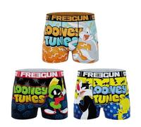 FREEGUN Boxer Garçon Looney Tunes (8-10 Ans, Pack de 3 LOO12)