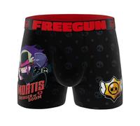 FREEGUN Boxer Garçon Microfibre Brawl Stars (6-8 Ans, Mortis BS1)