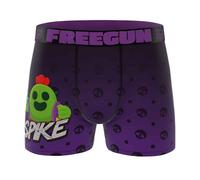 FREEGUN Boxer Garçon Microfibre Brawl Stars (8-10 Ans, Spike BS1)