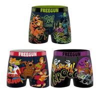 FREEGUN Boxer Garçon Microfibre Scooby-Doo (FR/ES, Âge, 10 Ans, 12 Ans, Taille Normale, Pack de 3 SD2)