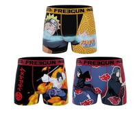 FREEGUN Boxer Garçon Ninja Naru Shippuden Shōnen Manga (14-16 Ans, Pack de 3 Sasuke Itache NS6)