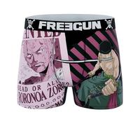 FREEGUN Boxer Garçon One Piece (14-16 Ans, Roronoa Zoro Wanted OP4)