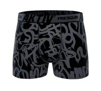 FREEGUN Boxer Homme AKTIV Sport en Coton (L, Graffiti Gris)