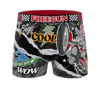 FREEGUN Boxer Homme Bugs Bunny | Boxer Ceinture Élastique et Microfibre Cadeau Original Taille L