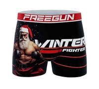 FREEGUN Boxer Homme Collection de Noël (L, Winter Fighter)