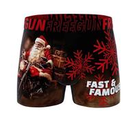 FREEGUN Boxer Homme Collection de Noël (XXL, Moto Fast and Famous)