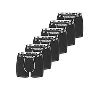 FREEGUN Boxer Homme Confortable, Calecon Homme, Liberté de Mouvement, Maille Aérée (Lot de 6), Noir Taille XL