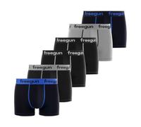 Freegun Boxer Homme Coton, Calecon Homme, Ajustement Parfait, Stretch (Lot de 6)