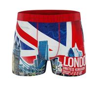 FREEGUN Boxer Homme Drapeau et Pays du Monde (S, London UK)