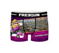 FREEGUN Boxer Homme Mario Kart, Calecon Homme Wario, Stretch & Confortable, Multicolore, Taille L