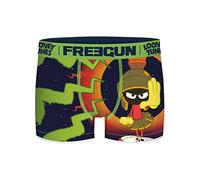 FREEGUN Boxer Homme Marvin, Calecon Homme, Looney Tunes, Liberté de Mouvement et Durable, Bleu, Vert, Jaune, Rouge, Taille S