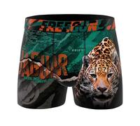FREEGUN Boxer Homme Microfibre Animal Léopard Panthère (XL, Jaguar B13)