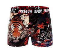 FREEGUN Boxer Homme Microfibre Animaux Tigre (L, A79)
