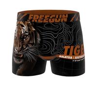 FREEGUN Boxer Homme Microfibre Animaux Tigre (L, Tiger B04)