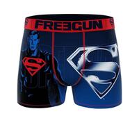 FREEGUN Boxer Homme Microfibre DC Comics Superman (L, Blue DC25)