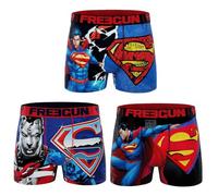 FREEGUN Boxer Homme Microfibre DC Comics Superman (S, Pack de 3 DC25)
