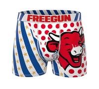 FREEGUN Boxer Homme Microfibre La Vache Qui rit (L, Pop 3)