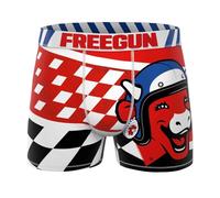 FREEGUN Boxer Homme Microfibre La Vache Qui rit (M, Biker)