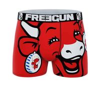 FREEGUN Boxer Homme Microfibre La Vache Qui rit (S, Big Rouge)