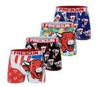 FREEGUN Boxer Homme Microfibre La Vache Qui rit (XXL, Pack de 4 LVQ2)
