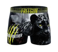 FREEGUN Boxer Homme Microfibre Léopard Panthère (M, Wild)