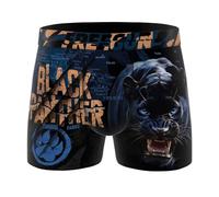 FREEGUN Boxer Homme Microfibre Léopard Panthère (XL, Panthere Noir B13)