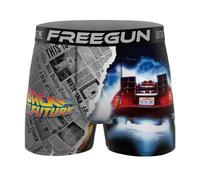 FREEGUN Boxer Homme Microfibre Retour vers Le Futur (L, Time)