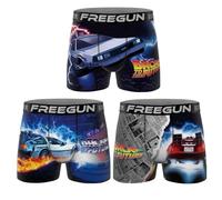 FREEGUN Boxer Homme Microfibre Retour vers Le Futur (M, Pack BTF3)