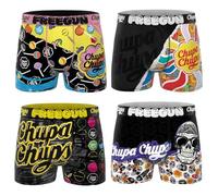 FREEGUN Boxer Homme Microfibre Sucette Candy (M, Pack de 4 CC12)