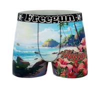 FREEGUN Boxer Homme Microfibre Wild Life (XXL, Hawaii)