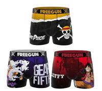 FREEGUN Boxer Homme One Piece (L, Pack de 3 OP8)