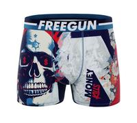 FREEGUN Boxer Homme Street Art (FR/ES, Alpha/Lettres, L, Taille Normale, Taille Normale, Money Kills)