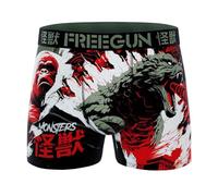 FREEGUN Boxer Homme Street Art (FR/ES, Alpha/Lettres, S, Taille Normale, Taille Normale, Kai Monsters)