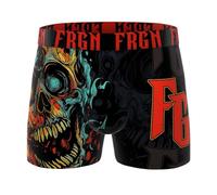 FREEGUN Boxer Homme Tête de Mort | Boxer Ceinture Élastique et Microfibre Cadeau Original Taille L