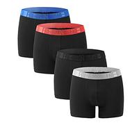 FREEGUN Boxer Men Boxershorts Pant Polyester Underwear 4er Pack, Größe Bekleidung:L, Modelle:Set 1