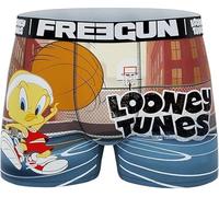 FREEGUN Boxer pour homme Looney Tunes Orange | Vêtements en microfibre doux, boxers confortables et respirants | Dessin animé | Coupe, multicolore, M