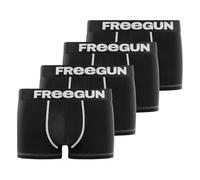 Freegun Boxer homme Multi-Sport Microfibre doux – Lot de 4 Noir Taille XL