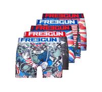 FREEGUN Calecons Boxers Slips sous-Vetements Homme Microfibre Imprimé (Lot de 5)