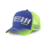 FREEGUN Casquette Adulte Trucker Homme ou Femme Racing, Manga, Summer (Taille Unique, Racing Bleu, Vert Fluo)