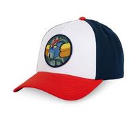 Freegun Casquette baseball Goldorak Homme - Baseball - Blanc | Rouge | Bleu - Visière Arrondie Taille unique