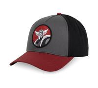 FREEGUN Casquette Homme & Femme Goldorak, Casquette Baseball, Ajustable avec Snapback Taille TU Gris Foncé/Noir/Rouge
