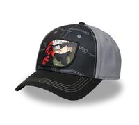Freegun Casquette Naruto Shippuden Kakashi Homme - Baseball - Noir | Vert | Gris - Visière Arrondie Taille unique