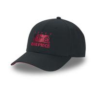 Freegun Casquette One Piece Luffy Homme - Baseball - Noir | Rouge - Visière Arrondie Taille unique