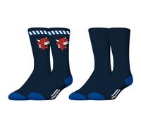 FREEGUN Chaussette Homme La Vache Qui Rit, Chaussettes Homme Hautes, Original et Authentique (Lot de 2), Bleu Taille 39/42